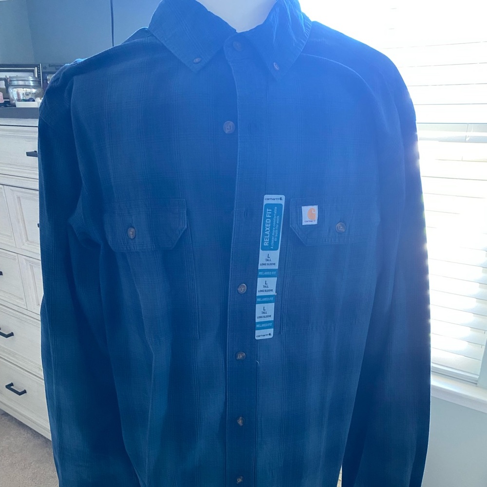 Men’s Carhartt Large Blue Flannel